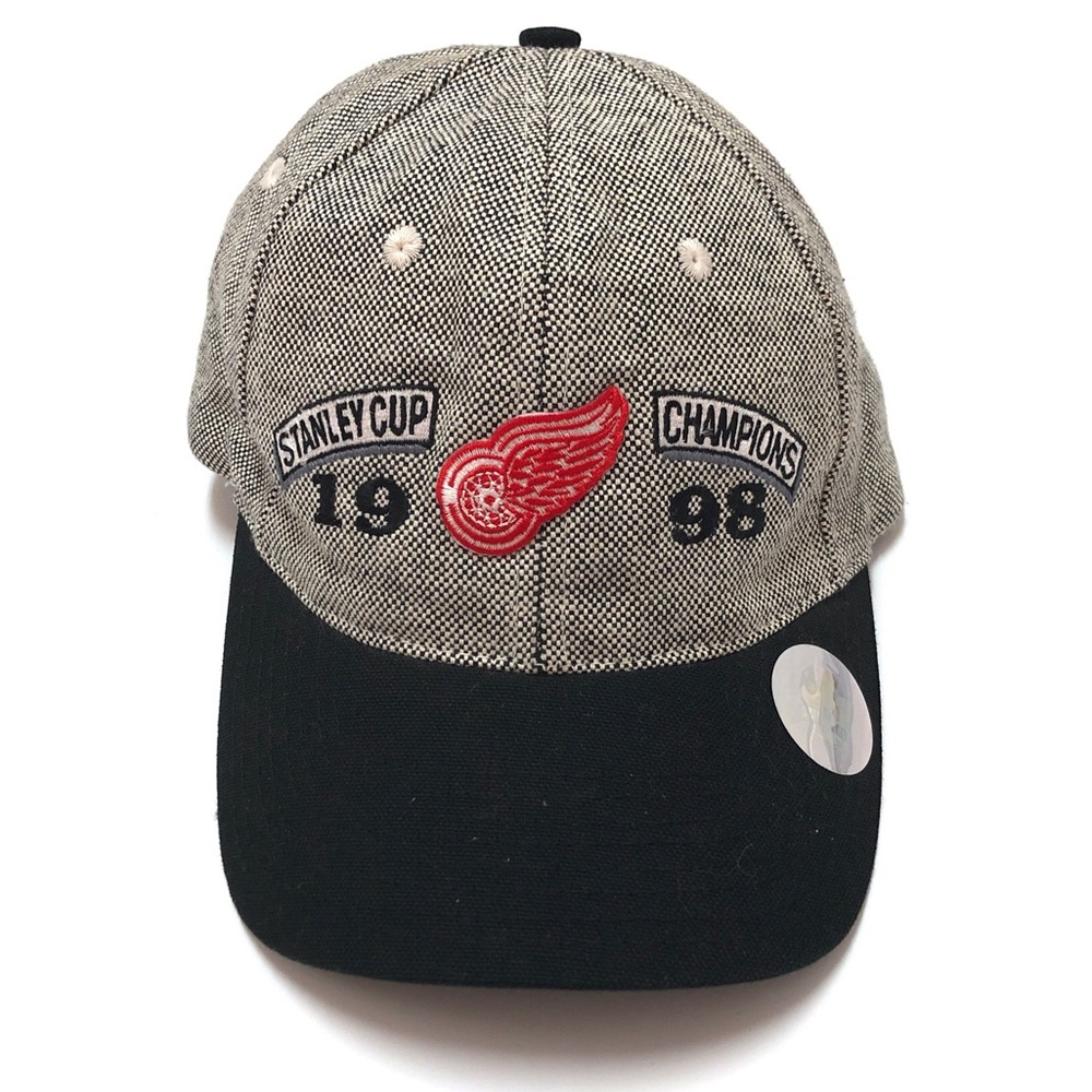 1998 Stanley Cup Champions Hat Mens Black White Embroidered Adjustable Vintage